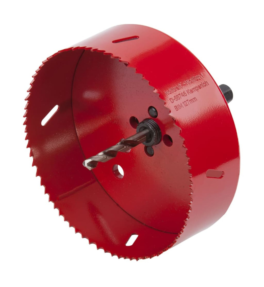 wolfcraft Scie cloche 127 mm Rouge 5495000