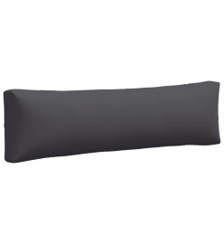Coussins de palette 2 pcs gris tissu