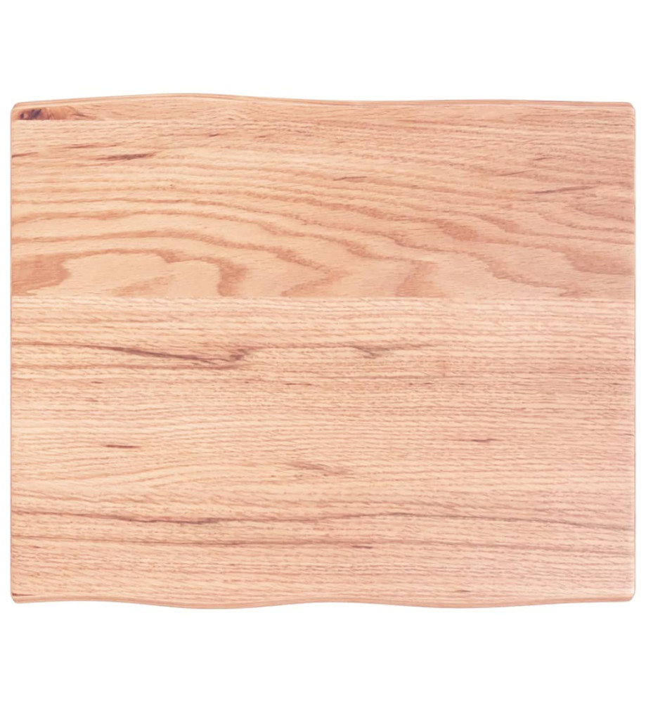 Dessus de table bois chêne massif traité bordure assortie