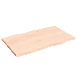 Dessus de table bois chêne massif non traité bordure assortie