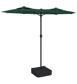 Parasol à double tête vert 316x240 cm