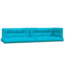 Coussins de palette lot de 5 turquoise tissu