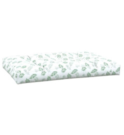 Coussin de palette à motif de feuilles 120x80x12 cm Tissu