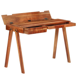 Bureau avec tiroir 110x50x77 cm bois d'acacia massif