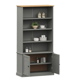 Bibliothèque VIGO gris 85x35x170 cm bois massif de pin