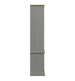 Bibliothèque VIGO gris 85x35x170 cm bois massif de pin