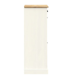 Armoire à chaussures VIGO 60x35x96 cm blanc bois massif de pin