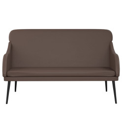 Banc Marron 110x76x80 cm Similicuir