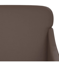 Banc Marron 110x76x80 cm Similicuir