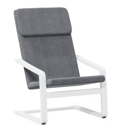 Chaise de relaxation Gris foncé Tissu