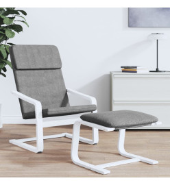 Chaise de relaxation Gris foncé Tissu