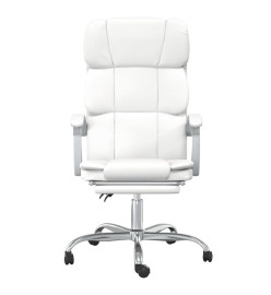 Fauteuil inclinable de bureau Blanc Similicuir