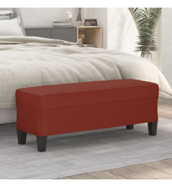 Banc Rouge bordeaux 100x35x41 cm Similicuir