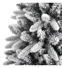 Sapin de Noël artificiel avec neige floquée 210 cm PVC et PE