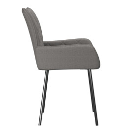 Chaises à manger lot de 2 gris clair tissu