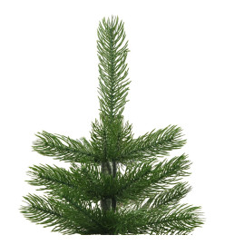 Sapin de Noël artificiel mince avec support 240 cm PE