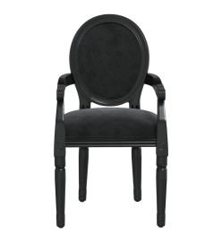 Chaise à manger noir 54x56x96,5 cm velours