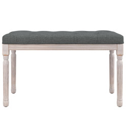 Banc Gris foncé 80x40x49 cm Tissu