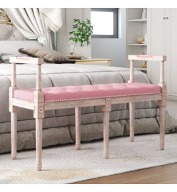 Banc Rose 110x40x70 cm Velours