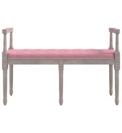 Banc Rose 110x40x70 cm Velours