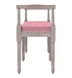 Banc Rose 110x40x70 cm Velours