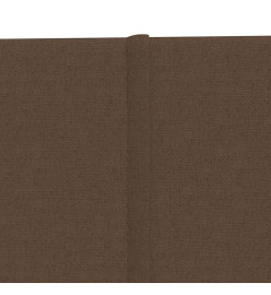 Panneaux muraux 12 pcs Marron 90x30 cm Tissu 3,24 m²