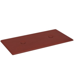 Panneaux muraux 12pcs Rouge bordeaux 30x15 cm Similicuir 0,54m²