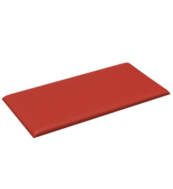 Panneaux muraux 12 pcs Rouge 30x15 cm Similicuir 0,54 m²