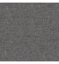 Repose-pied Gris clair 60x60x36 cm Tissu et similicuir