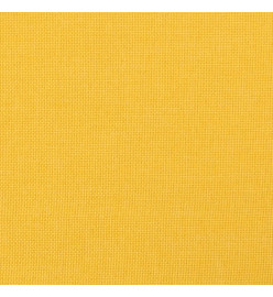 Repose-pied Jaune moutarde 45x29,5x35 cm Tissu et similicuir