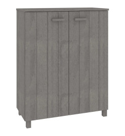 Armoire à chaussures HAMAR Gris clair 85x40x108 cm Pin massif