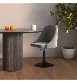 Tabouret de bar Gris clair Velours