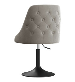 Tabouret de bar Gris clair Velours