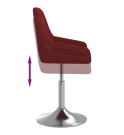 Tabouret de bar Rouge bordeaux Tissu