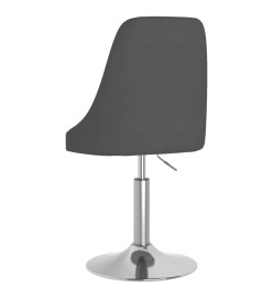 Tabouret de bar Gris foncé Tissu