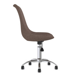 Chaise pivotante de bureau Taupe Tissu