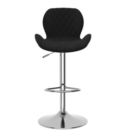 Tabourets de bar lot de 2 noir velours