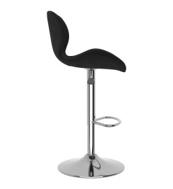 Tabourets de bar lot de 2 noir velours