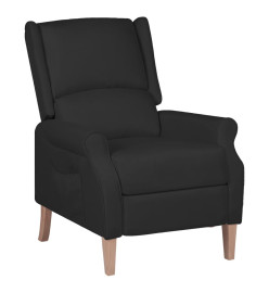 Fauteuil inclinable Noir Tissu