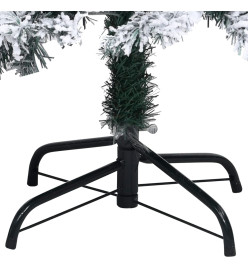 Sapin de Noël artificiel avec neige floquée Vert 300 cm PVC