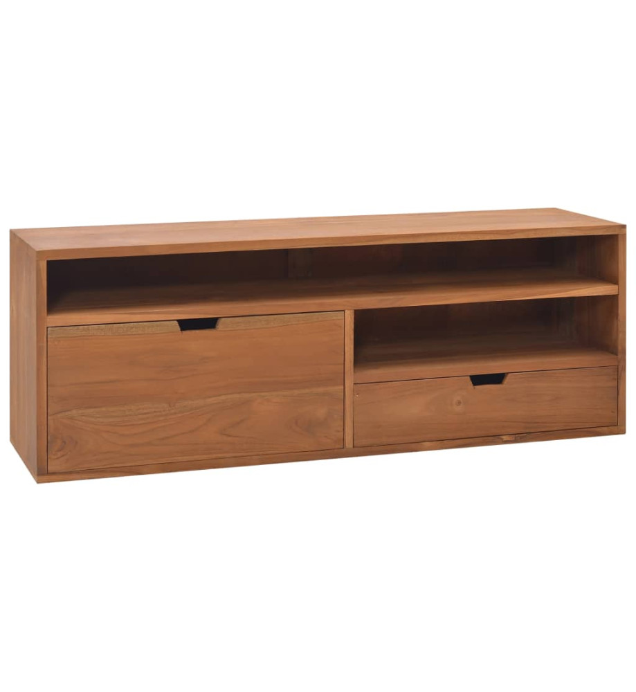 Meuble TV 110x30x40 cm Bois de teck massif