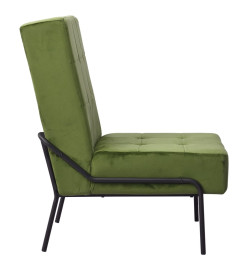 Chaise de relaxation 65x79x87 cm Vert clair Velours