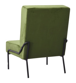 Chaise de relaxation 65x79x87 cm Vert clair Velours