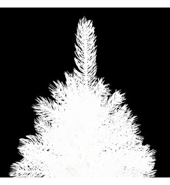 Arbre de Noël artificiel aiguilles réalistes blanc 210 cm