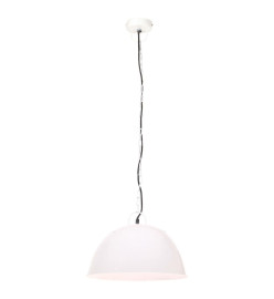 Lampe suspendue industrielle vintage 25 W Blanc Rond 41 cm E27