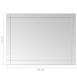 Miroir mural 60x50 cm Verre