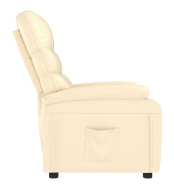 Fauteuil inclinable Crème Similicuir