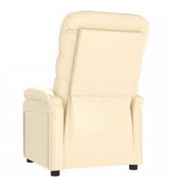 Fauteuil inclinable Crème Similicuir