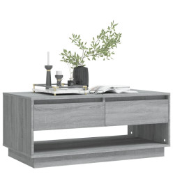 Table basse Sonoma gris 102,5x55x44 cm Aggloméré