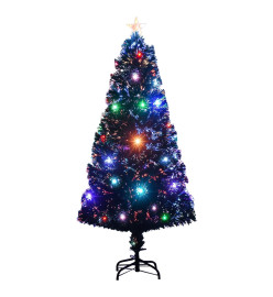 Arbre de Noël pré-éclairé avec support 120 cm fibre optique